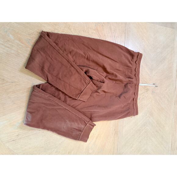 MATE Organic Terry Classic Jogger in chocolate brown size medium - Picture 8 of 9